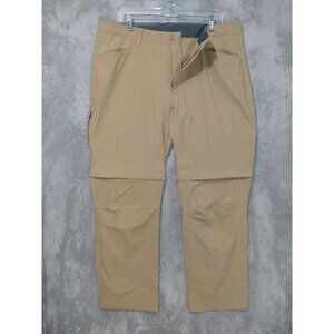 Eddie Bauer Pants Mens 38x30 Beige Convertible Tech Outdoor Hiking Gorpcore